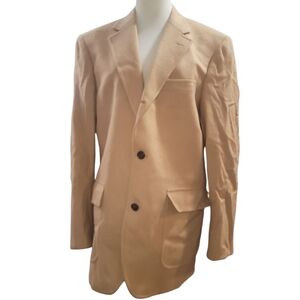 Brooks brothers tan camel hair blazer suit jacket 41 sport coat
